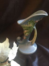 Antique Roseville cornucopia vase