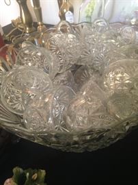 Punch bowl & cups