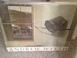 Andrew Wyeth (1917-2009) coffee table book (Wyeth was primarily a realist painter.)