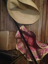 Two large consigned sombreros