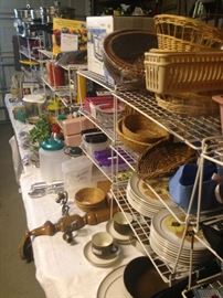 Baskets, dishes, and other selections