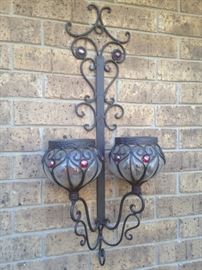 Wall candle holders