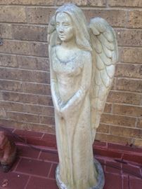 Concrete angel statue