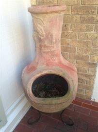 Chiminea - ready for roasting marshmellows