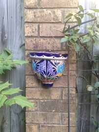 Colorful wall planter