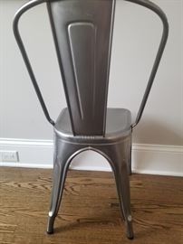 Pair of steel Tolix chairs	15w x 17d x 33.5h