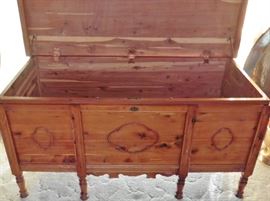 Cedar blanket chest