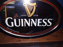 Guinness Oval Mirror