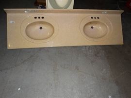 Double Vanity Bathroom Countertop Approx. L72.5...
