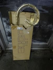 brass blanket rack .. in box