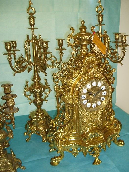 Mantel Clocks with Garniture Sets