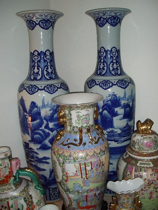 20th century Chinese Palace Vases