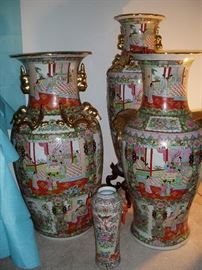 20th century Chinese Palace Vases
