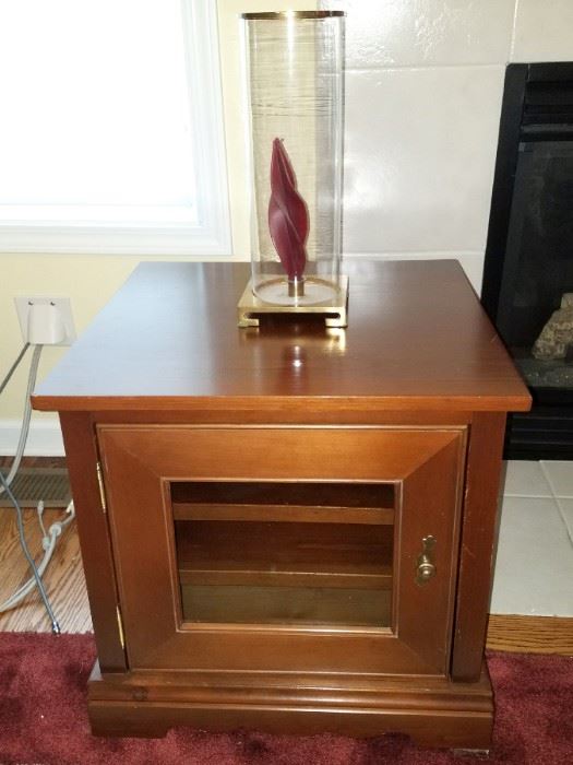 End table, electronic cabinet $50 available now!
