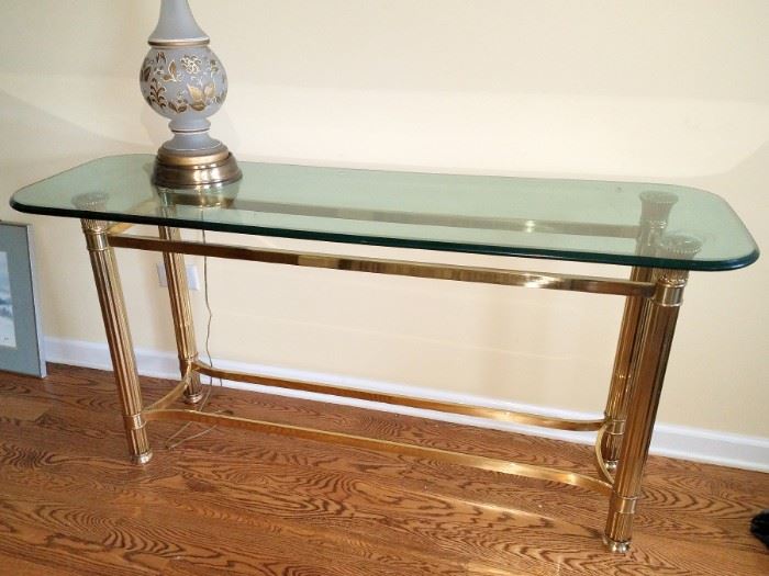 Glass sofa table $100 available now!