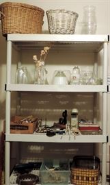 METAL HARDWARE, BASKETS AND GLASS GLOBES