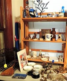 COLLECTIBLES AND GLASS BOTTLES