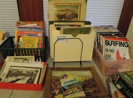 GALVESTON MEMORABILIA AND EPHEMERA AND SURFING MAGAZINES