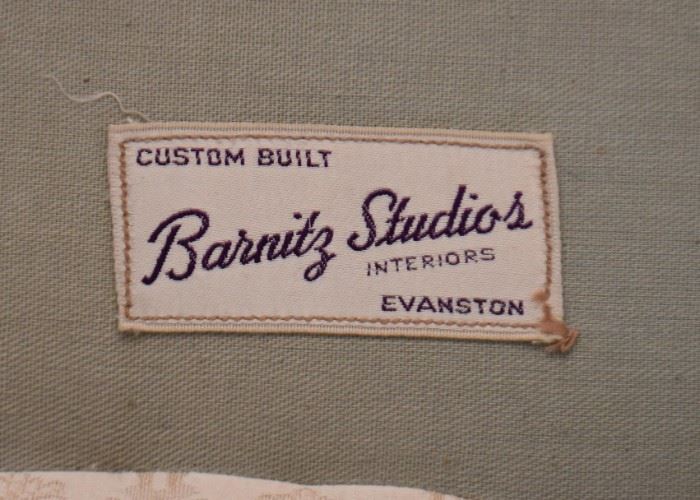 Vintage Custom Curved Sectional Sofa by Barnitz Studios, Evanston (2 pieces)
