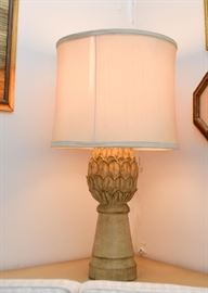 Vintage Artichoke Table Lamp