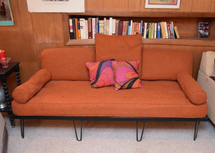 Vintage Daybed / Sofa with Iron Base