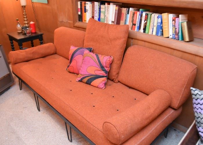 Vintage Daybed / Sofa with Iron Base