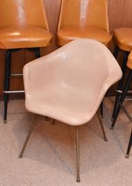 Mid Century Modern Herman Miller / Eames Shell Armchairs Chairs (2)