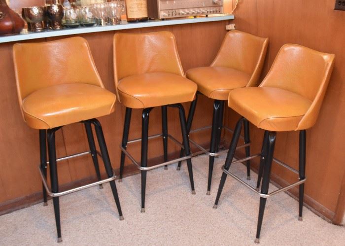 Vintage Bar Stools (Set of 4)