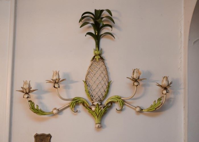 Vintage Metal Candle Wall Sconce