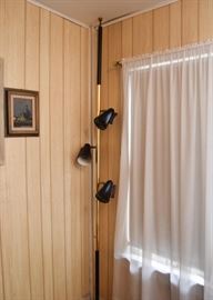 Mid Century Modern Pole / Floor Lamp with 3 Adjustable Lights