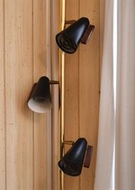 Mid Century Modern Pole / Floor Lamp with 3 Adjustable Lights