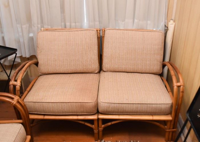 Rattan / Bamboo Love Seat