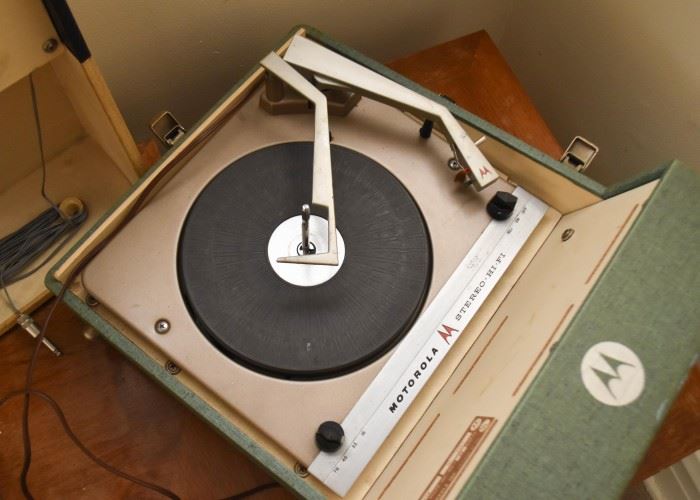 Vintage Motorola Stereophonic Portable Turntable
