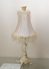 Table Lamp with Frilly Shade