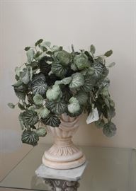 Ceramic Urn with Faux Plant