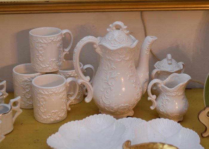 White Ceramic Tea Set