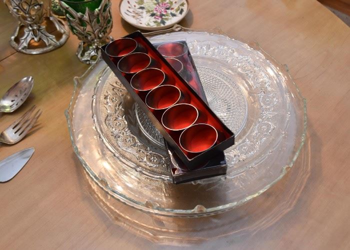 Glass Plates & Platters, Napkin Rings