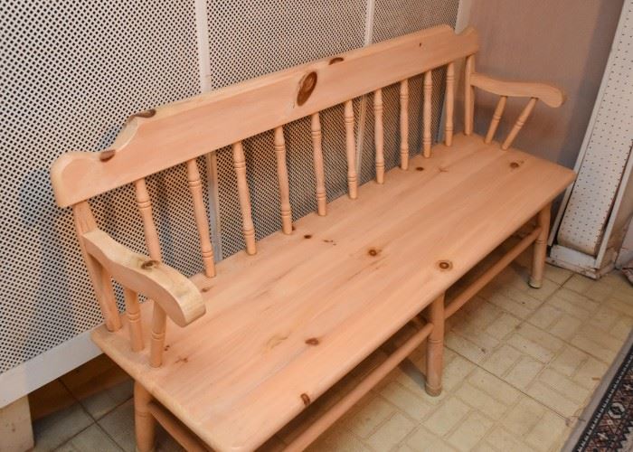 Pine Wood Bench