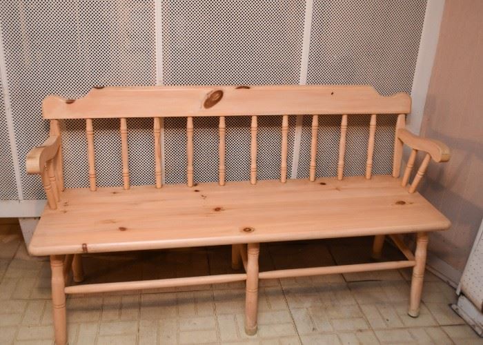Pine Wood Bench