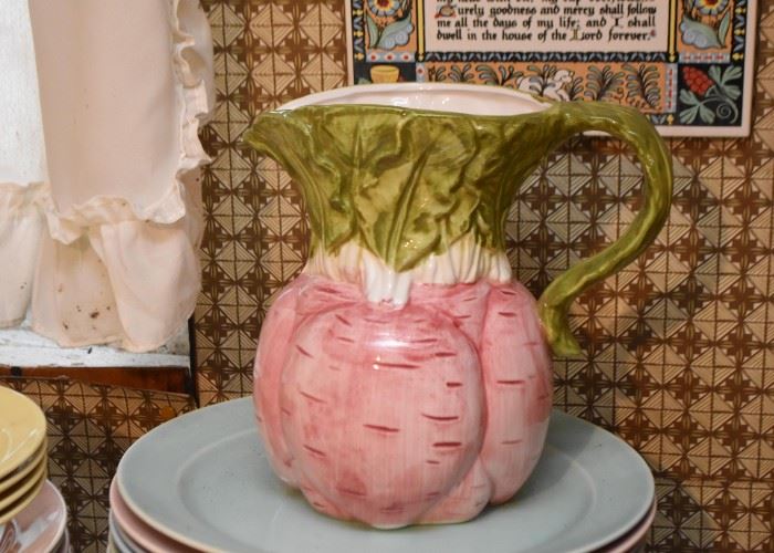 Figural Vegetable Pitcher
