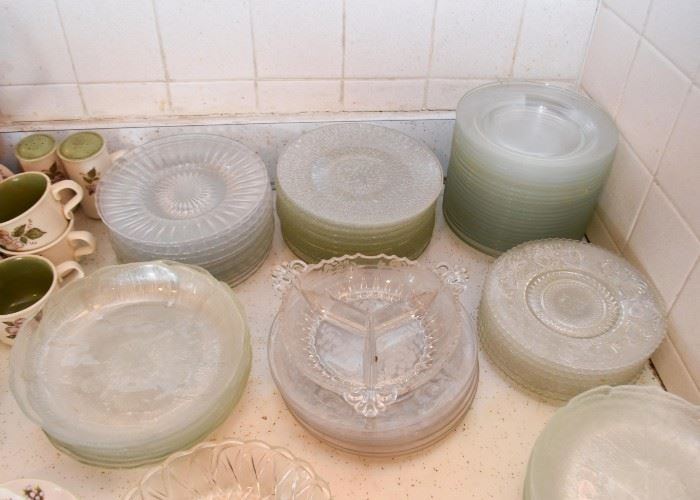 Glass Plates (Salad, Appetizer, Dessert Size)