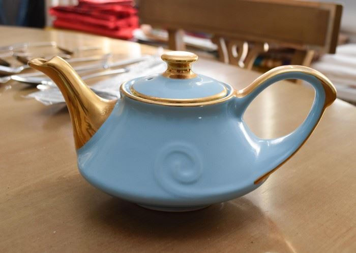 Vintage Teapot Set with Creamer & Open Sugar