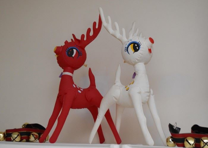 Vintage Blow-Up Reindeer