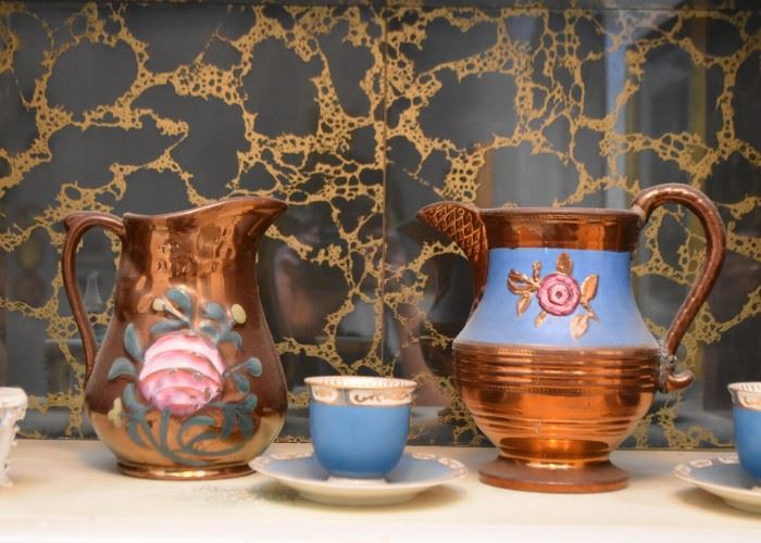 Vintage Ceramic Lustre Pitchers