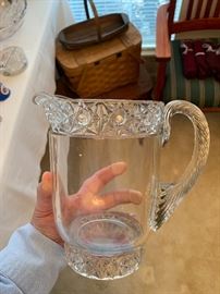Hard to find pedestal pitcher-rare