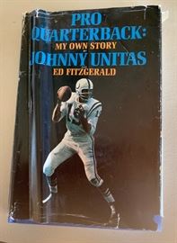 Signed book by Johnny Unitas