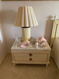 Night stands (pair) and lamps