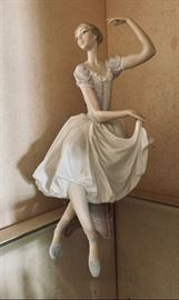 Lladro ballerina sitting