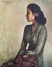 Reproduction of "Rini" painted by former president of Indonesia