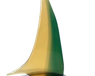Murano glass sailboat